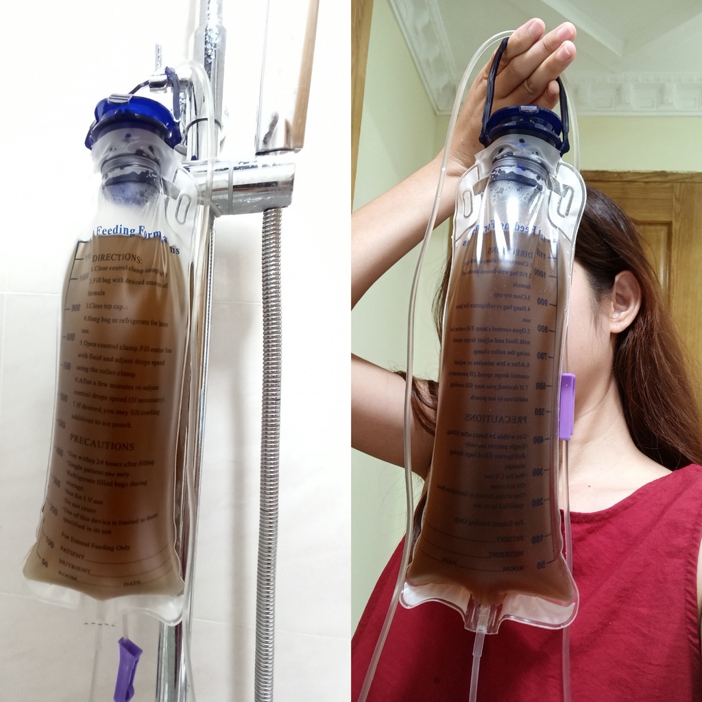 Túi Truyền thải độc đại tràng Cà Phê, bộ dụng cụ Coffee Enema ( đã bao gồm 1 dây truyền) Gravity Feeding bag