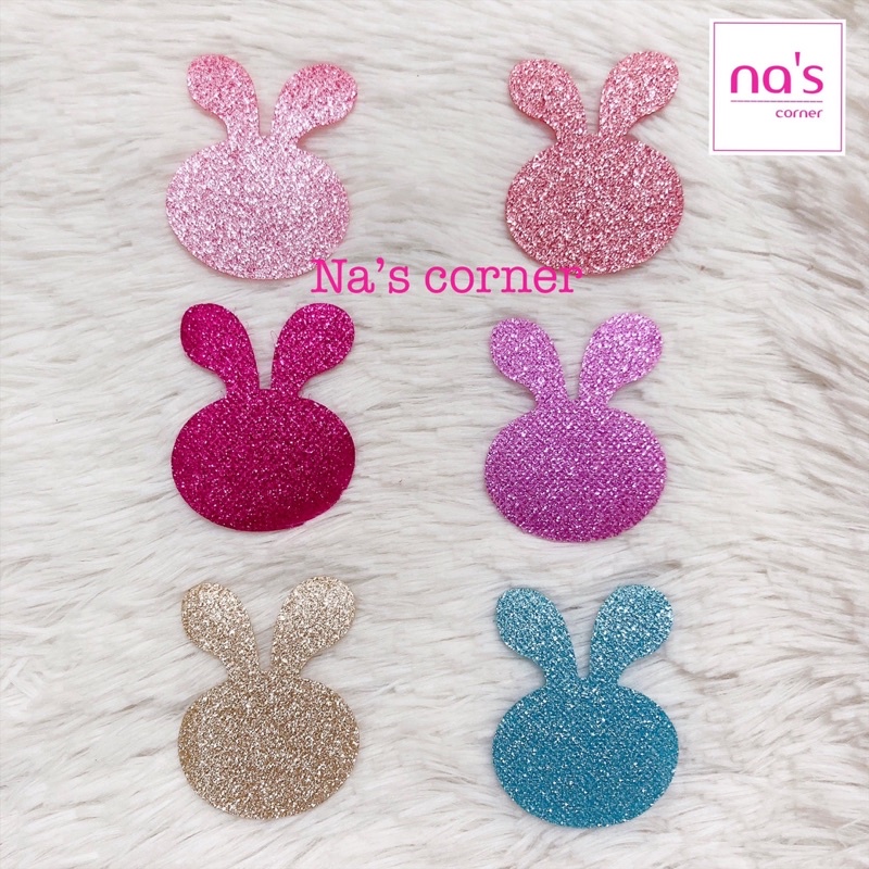 Bộ 2 miếng dán tóc mái tự dính nhũ kim tuyến màu nổi bật, size nhỏ giúp cố định tóc cho trang điểm đắp mặt nạ tiện lợi