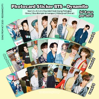 Set 8 Tấm Ảnh Lomo card bts dynamite Thẻ