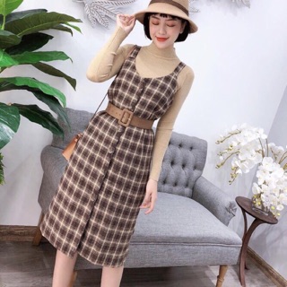 Set dạ kèm áo len hàng qc L1