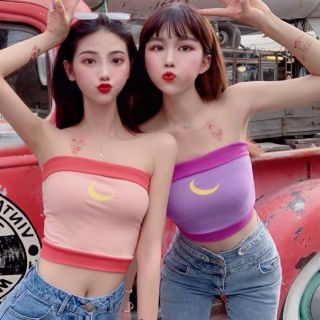 Áo ống thêu mặt trăng
