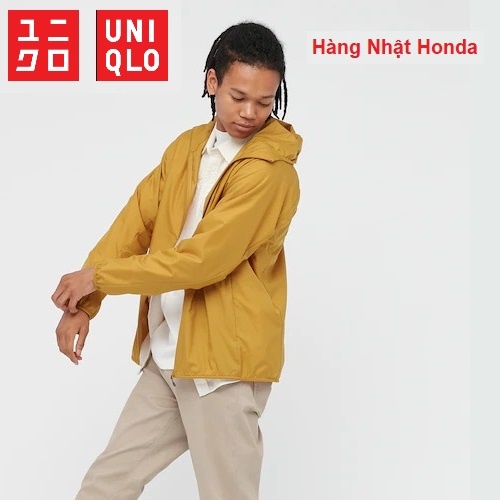 [Auth Uniqlo] Áo khoác gió thể thao siêu nhẹ, chống nước chống UV Nam Uniqlo - Nhật Bản