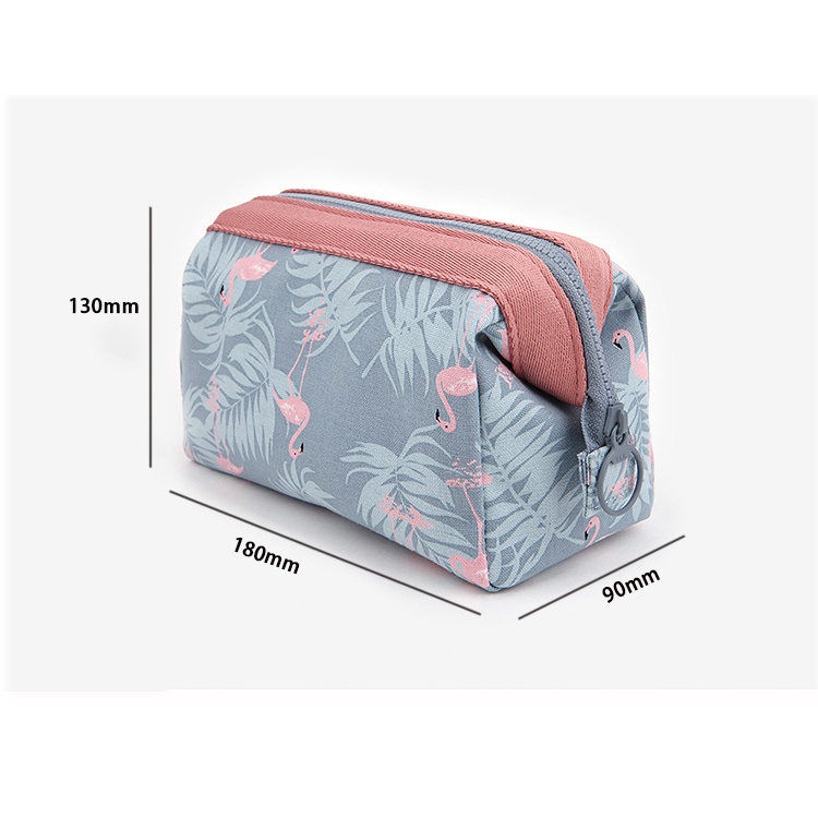 Túi đựng mỹ phẩm hoa văn Brahma Flamingo