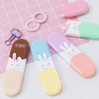 Bút xóa kéo Hai đầu hình unicorn và thỏ Pison, xóa khô tiện lợi – 1 cái