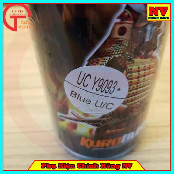 Sơn Samurai màu xanh da trời UCY9093+TCY9093 chính hãng, sơn xịt dàn áo xe máy chống nứt nẻ, kháng xăng
