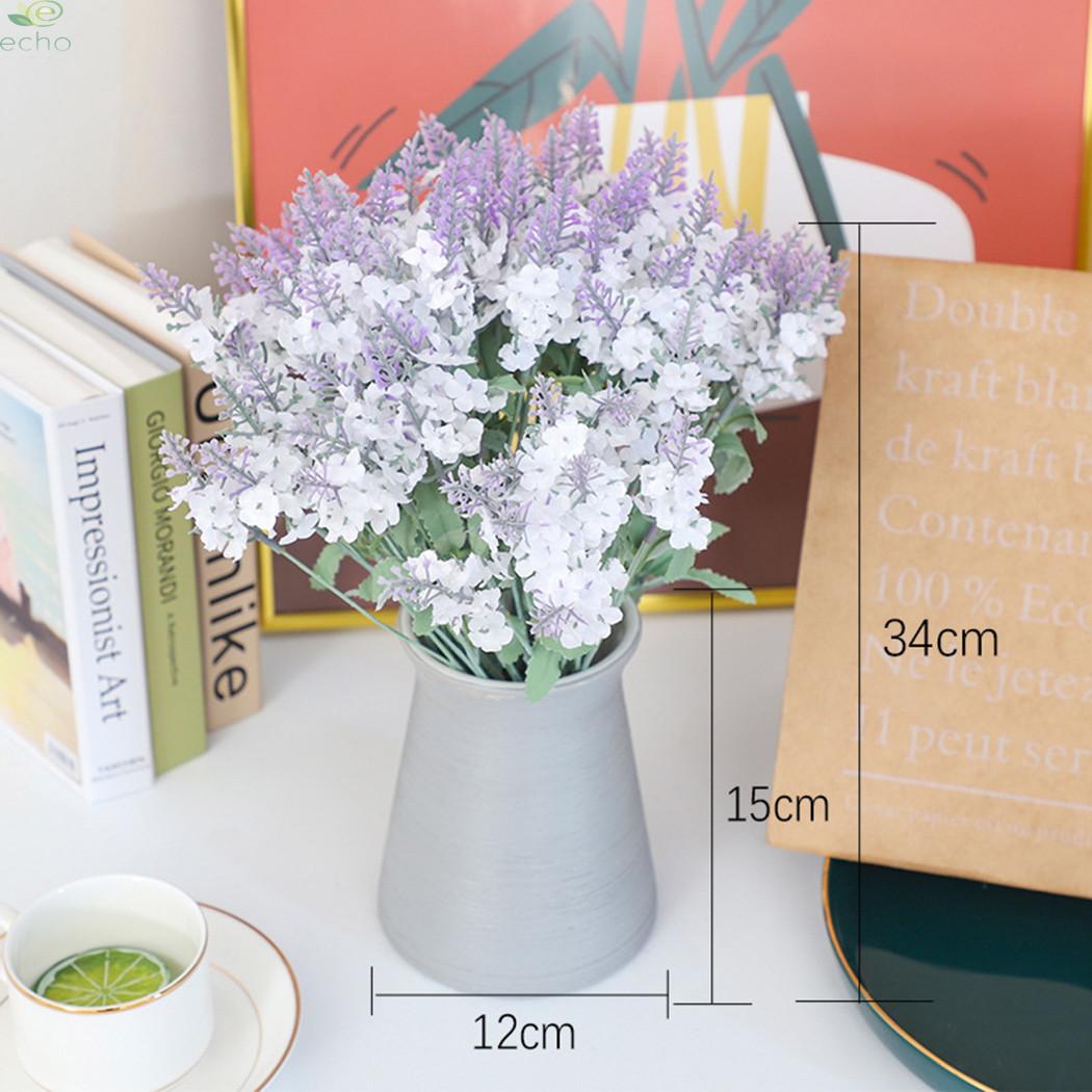 Lavender Flower Shop Office 10 Heads 6pcs Bouquet Fake Flower Home Wedding Decor