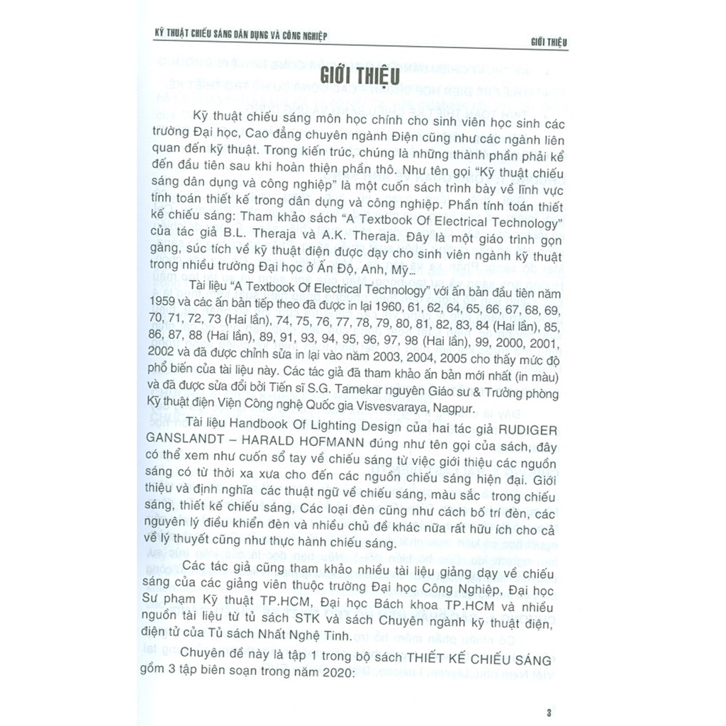 Sách - Kỹ Thuật Chiếu Sáng Dân Dụng Và Công Nghiệp