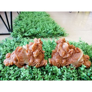 Tỳ hưu đá vân gỗ size 20cm/1 cụ