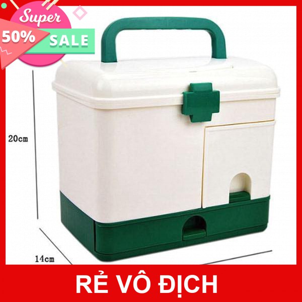 [Hot]-HỘP ĐỰNG THUỐC 3 TẦNG CÓ NGĂN KÉO TIỆN DỤNG