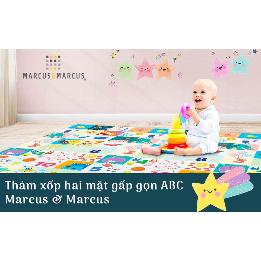 Thảm xốp 2 mặt gấp gọn cho bé ABC - Marcus &amp; Marcus