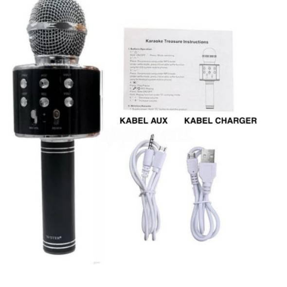 Mic Hát Karaoke Wster Ws858 Chính Hãng Ws858 Ori / Mic Bluetooth Ws858