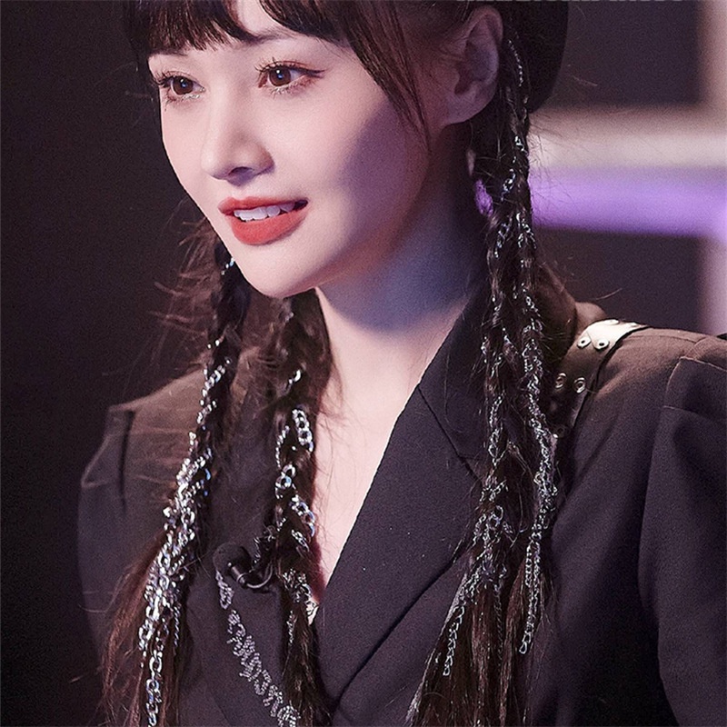 Dây Buộc Tóc Phối Chuỗi Xích Thời Trang Xinh Xắn Dành Cho Nữ