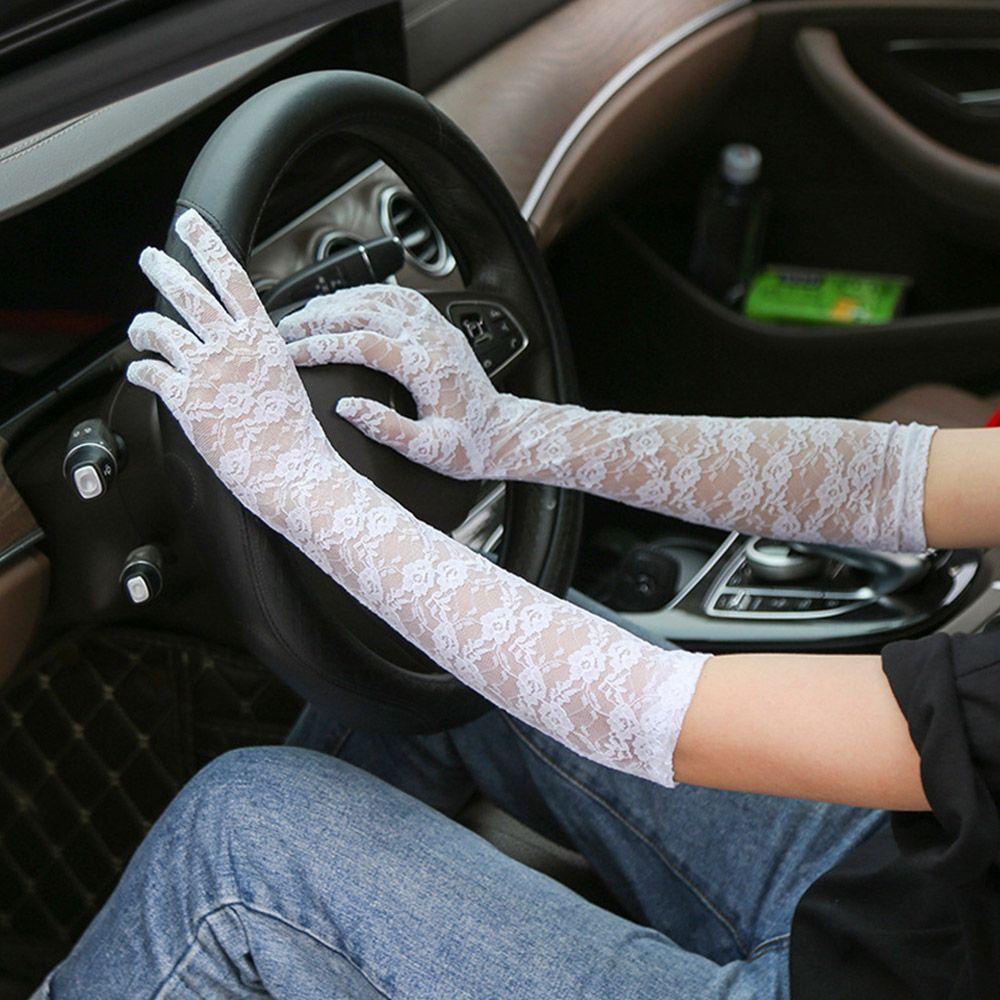 BORAG Găng Tay Ren Lưới Co Giãn Thời Trang Cho Cô Dâu