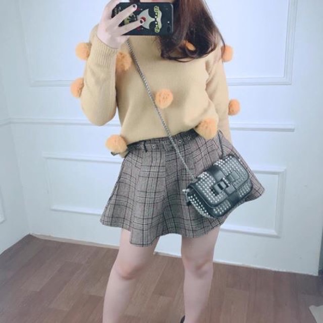 Áo len quả bông