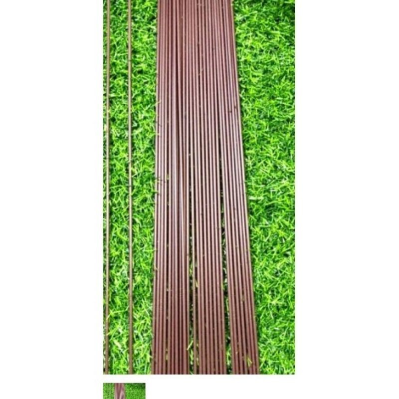 10 QUE SẮT NÂU BỌC NHỰA DÙNG ĐỂ CẮM UỐN HOA LAN DÀI 70CM