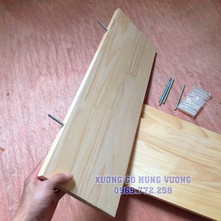 Kệ Gỗ Thông Theo Yêu Cầu 28x100cm