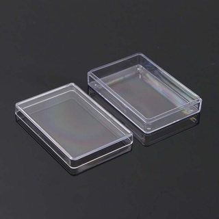 Rectangular Transparent Plastic Storage for Case Playing Card Container for Club