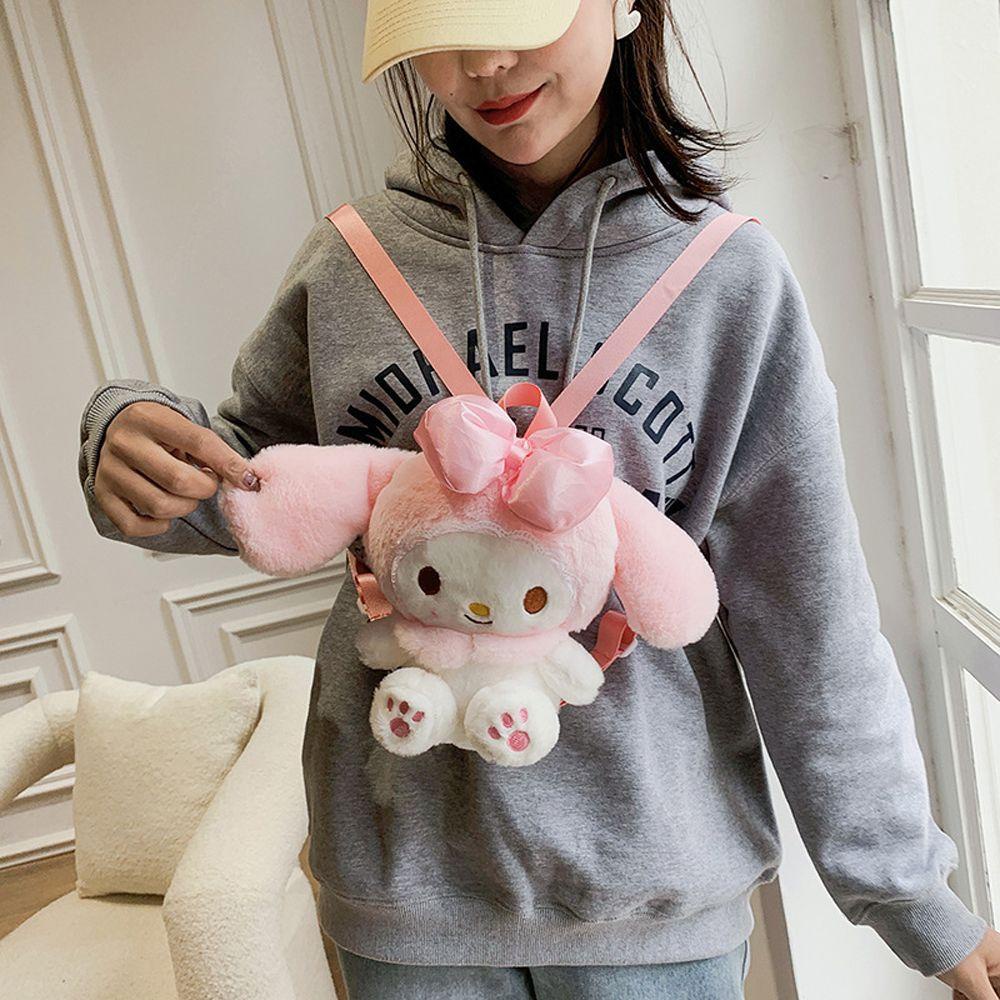 Túi Đeo Vai Vải Lông Phong Cách Lolita Dễ Phối Đồ