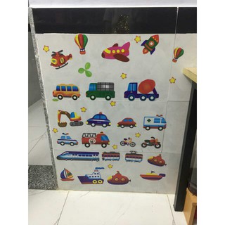 decal dán tường xe lửa