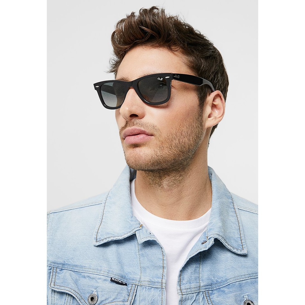 Kính mát nam ,  gọng vuông gấp gọn tròng thủy tinh | BigBuy360 - bigbuy360.vn