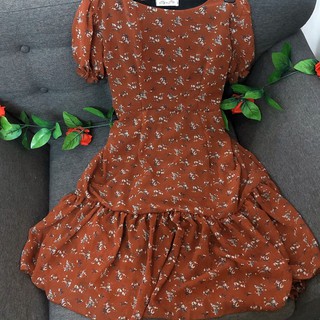 [Ảnh thật shop chụp] Đầm hoa đuôi cá