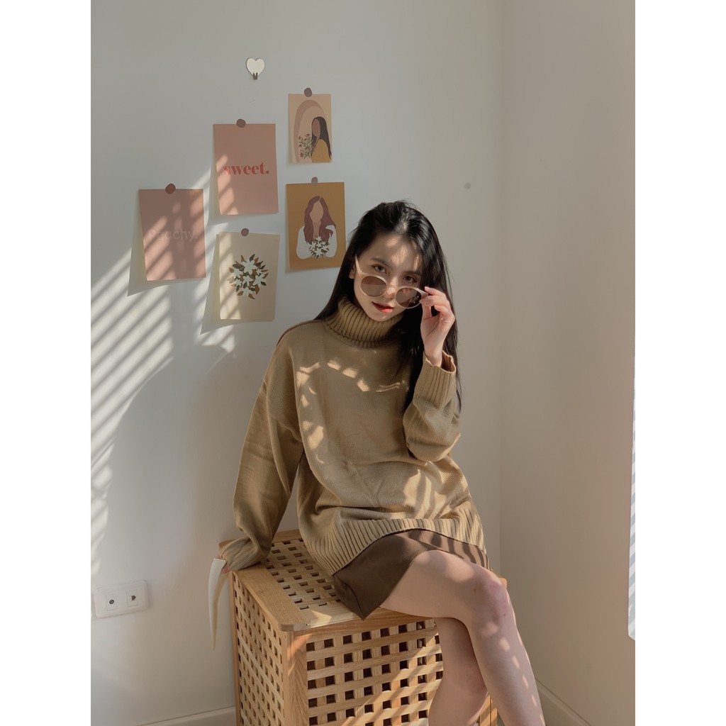 ÁO Len trơn cổ lọ LEN79 1994CLOSET