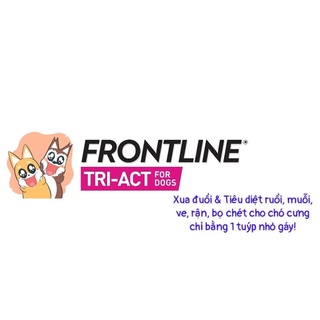 FRONTLINE TRIACT diệt ve rận, ruồi muỗi (chó từ 5-10kg, 1 hộp x 3 tuýp)