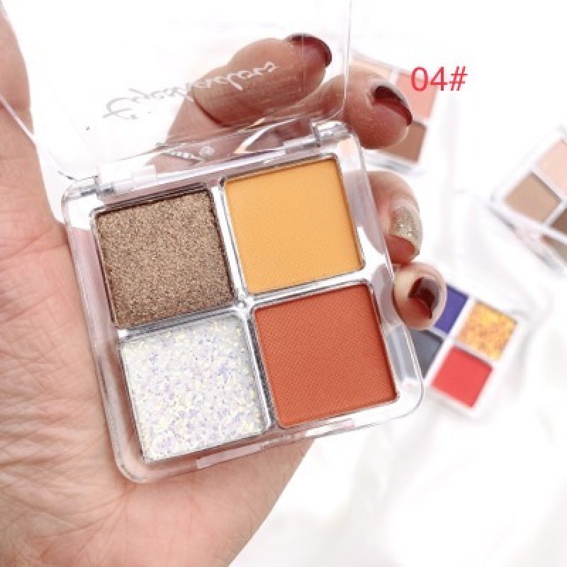 Bảng Phấn Mắt 4 Màu Lì / Nhũ Ngọc Trai Lấp Lánh Chống Thấm Nước | BigBuy360 - bigbuy360.vn