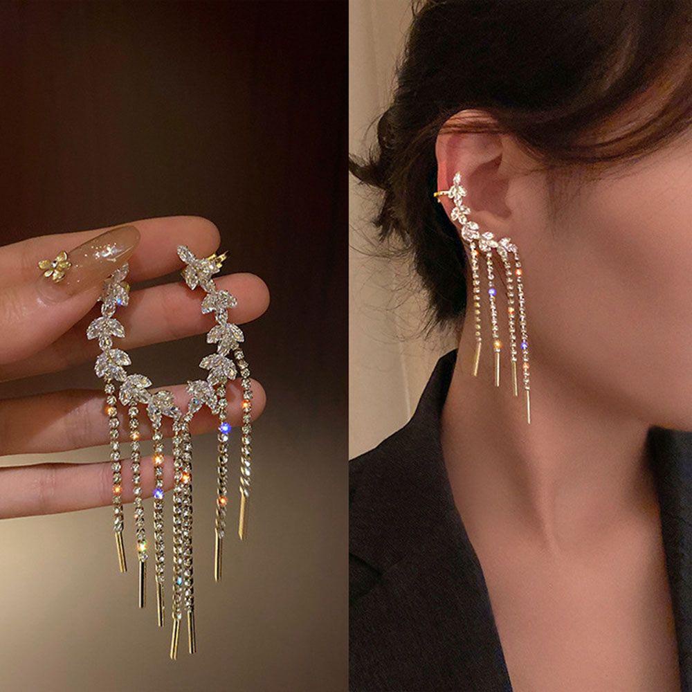 Khuyên Tai Dạng Chuỗi Thời Trang Cho Nữ|Kẹp Sụn Bằng Thép Không Gỉ