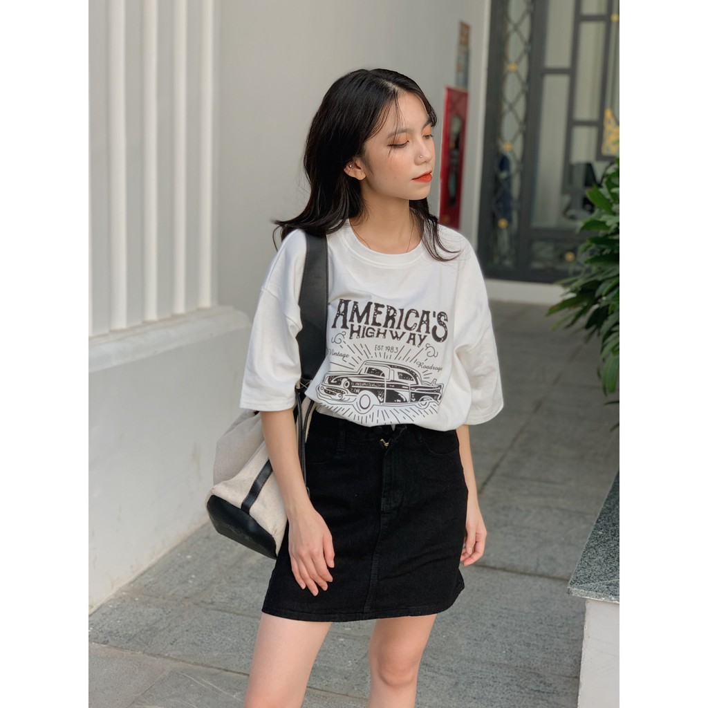 chân váy jeans dáng chữ A SK86 1994closet | BigBuy360 - bigbuy360.vn