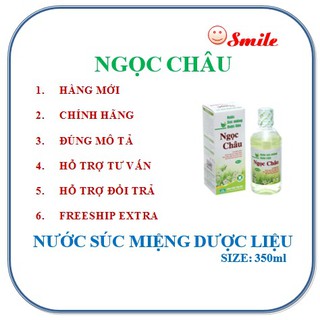 Nước súc miệng dược liệu ngọc châu-350ml