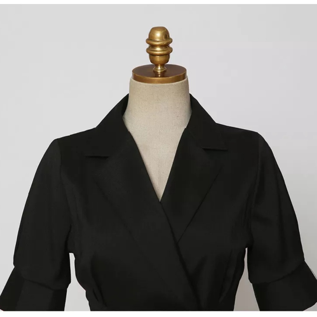 Áo Khoác Vest Blazer Một Nút Dáng Dài Thanh Lịch_