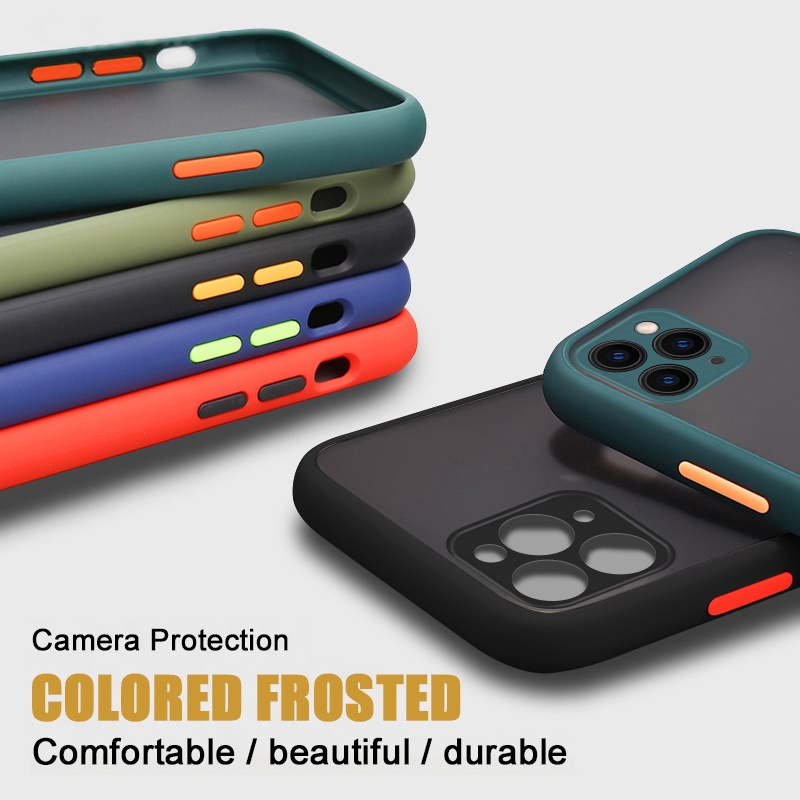 [Ready Stock]Soft Border Skin-friendly Shockproof Phone Case IPhone 11 Pro Max X Xs Max XR 6 6s 7 8 Plus Transparent Matte Hard Back Cover Case | BigBuy360 - bigbuy360.vn