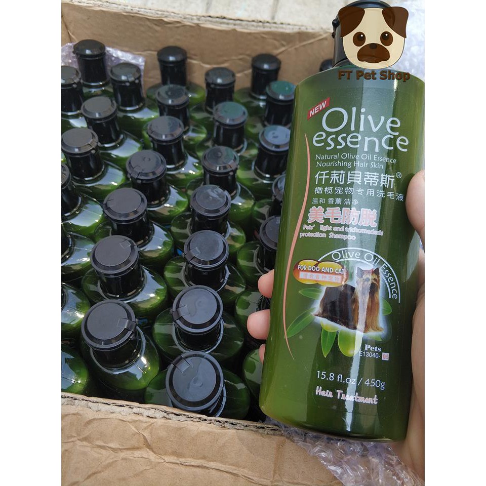 Sữa tắm olive essence cho Chó Mèo 450ml