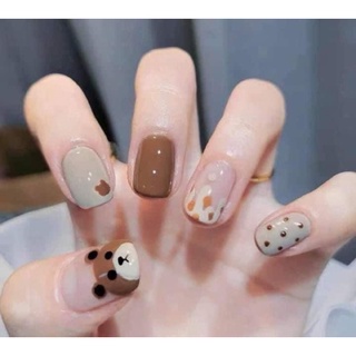 Nail box gấu nâu