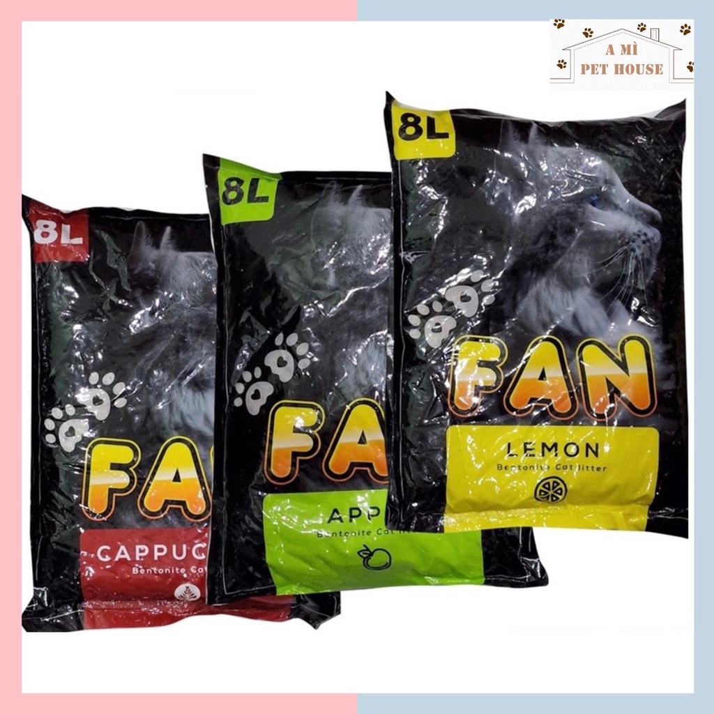 Cát FAN - Cát vệ sinh cho mèo 8L khử mùi, vón tốt