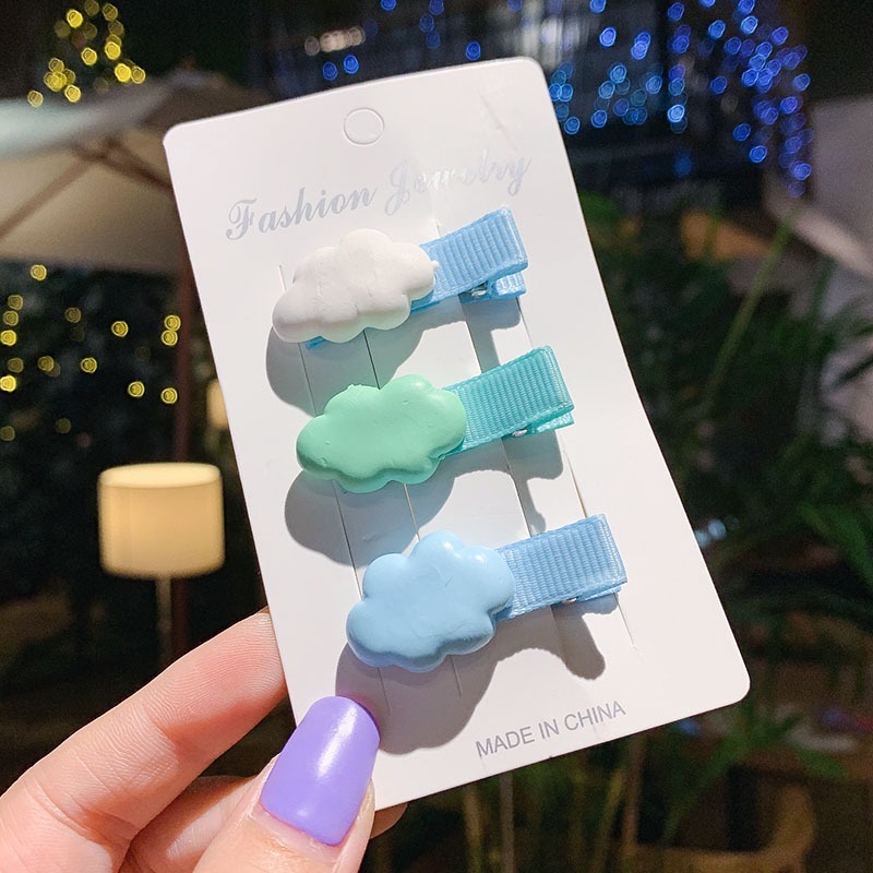 Kẹp Tóc Màu Cầu Vồng Dễ Thương Thời Trang Cho Bé Gái