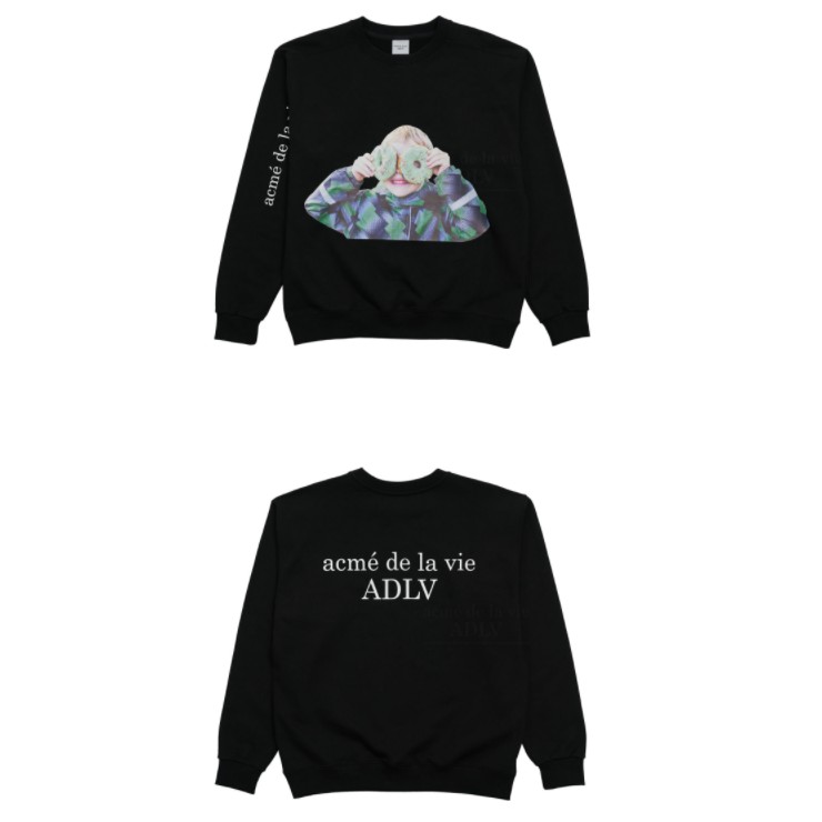 Áo Thun Dài Tay ADLV BABY FACE SWEATSHIRT BLACK MINT DONUT