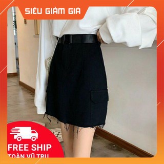 Chân Váy BASIC SKIRT kèm belt (Ảnh thật)