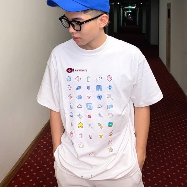 Áo thun Tee Levents internetlove pixel nam nữ full tag chất cotton