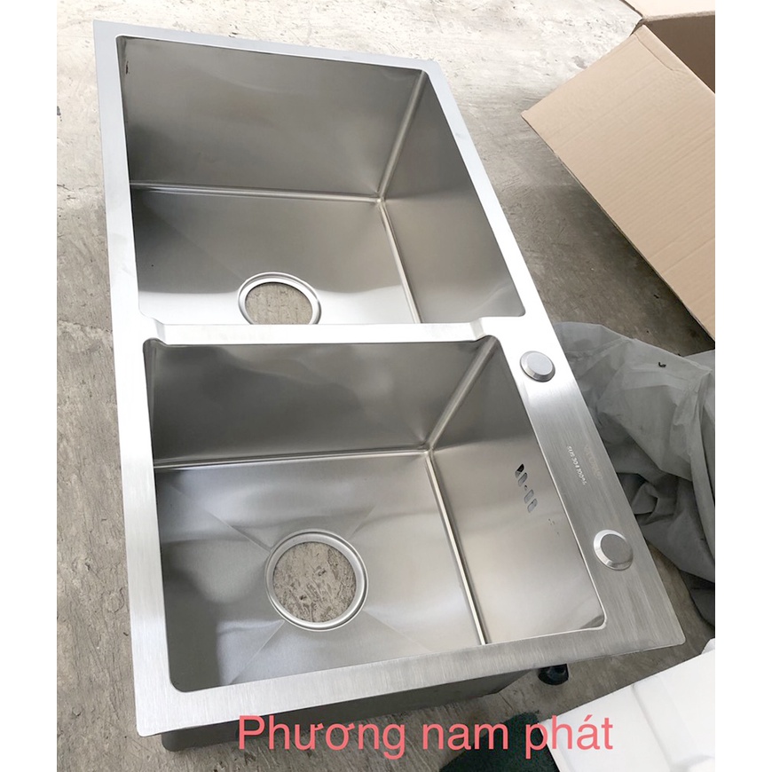 [LOẠI 1-DÀY 3LY] Chậu Rửa Chén Bát INOX SUS 304 N7 8245 NA.GRAND HÀNG CAO CẤP NHẤT MẶT DÀY 3LY HÀNG BAO XÀI