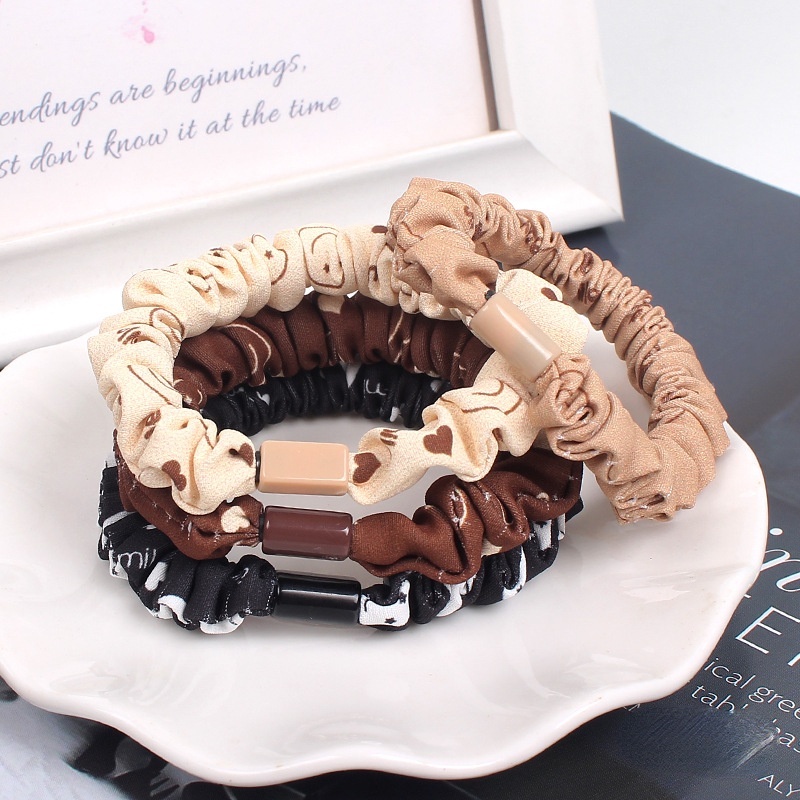 1 Dây Cột Tóc Cao Su Hình Gấu Màu Sắc Ngẫu Nhiên Cho Nữ