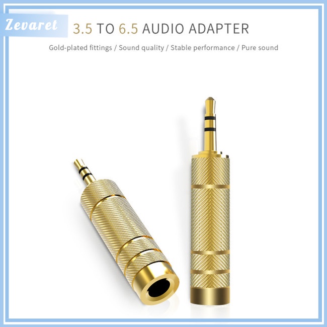 Giắc Chuyển Đổi Từ 3.5 Sang 6.5mm Male Sang 6.5mm Female Cho Micro Điện Thoại