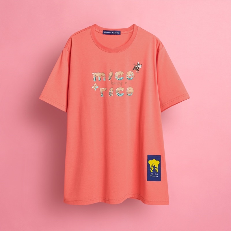 Áo thun Mice&amp;Rice Basic Honey cotton 2 chiều