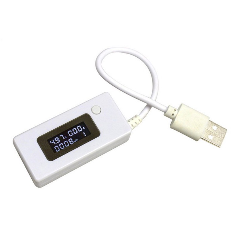 Máy dò USB di động LCD nhỏ Máy đo điện áp Ampe kế Bộ sạc điện di động Máy đo công suất Máy đo điện áp hiện tại