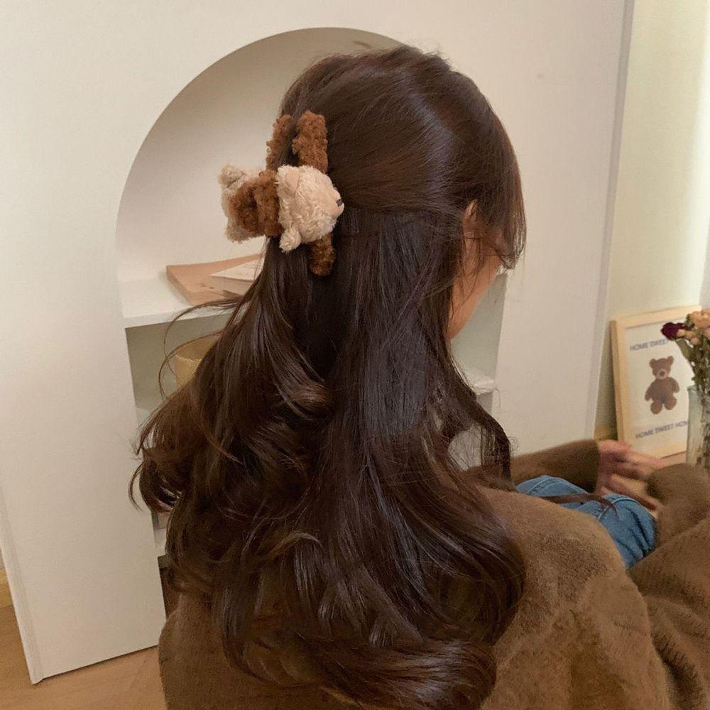 Kẹp Tóc Hình Móng Vuốt Gấu / Cá Mập Nhồi Bông Phong Cách Hàn Quốc Thời Trang Dành Cho Bạn Nữ VANES1