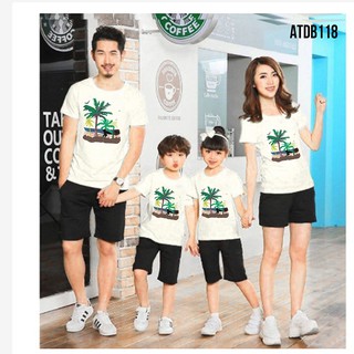 Áo thun đi biển in hình cây dừa siêu hot đủ màu đủ size - atdb118