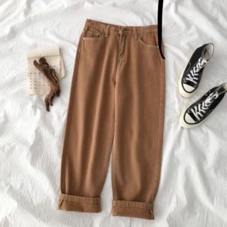 Quần baggy cam đất