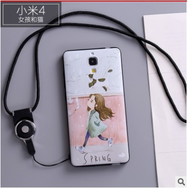 FREESHIP ĐƠN 99K_Xiaomi mi4 | Ốp lưng xiaomi mi 4 in hình cute ( tặng dây đeo )