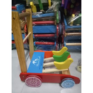 Xe gà tập đi 3 con chim